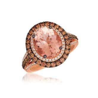 Le Vian Ladies Nude Palette Cocktail Rings set in 14K Strawberry Gold ZULD 14