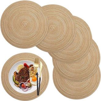 OEM Manteles Individuales Duraderos - Resistentes A Las Manchas Y Al Calor - Juego De 6 - 36 Cm
