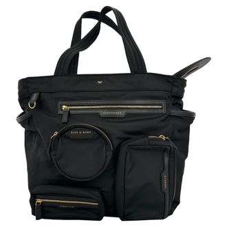 Anya Hindmarch Anya Hindmarch Commuter Tote Bag in zwart nylon