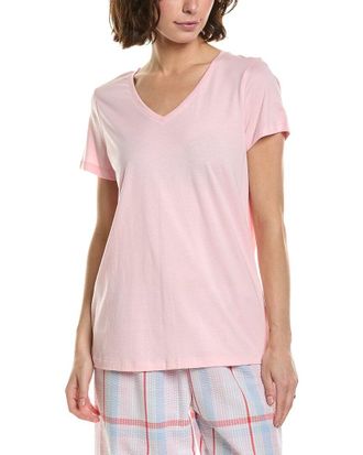 Hue Hue Solid V-Neck Pajama T-Shirt