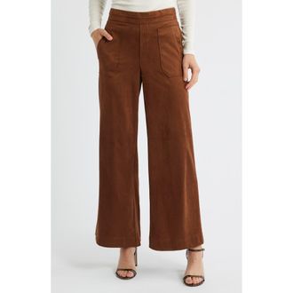 Wit & Wisdom Skyrise Patch Pocket Wide Leg Pants in Tobacco at Nordstrom Rack, Size Medium