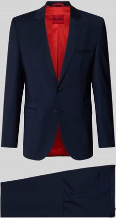HUGO BOSS Super Slim Fit Anzug aus Woll-Mix Modell ARTI/HESTEN in Marine, Gr&ouml;&szlig;e 102