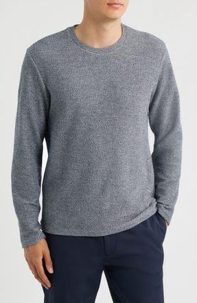 Vince Loop Face Cotton Blend French Terry Crewneck Pullover in Coastal at Nordstrom, Size Xx-Large