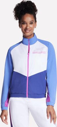 Skechers Trainingsjacke SKECHERS BRIGHT WHITE, Damen, Gr. XL (46/48), weiss (hellwei&szlig;), Obermaterial: 92% Polyester, 8% Elasthan, Jacken Trainingsjacke