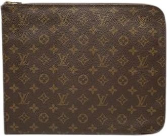 Louis Vuitton Pre-owned Monogram Zip Around Clutch - Dames - Vintage Clutch - Bruin - ONE Size - Vintage