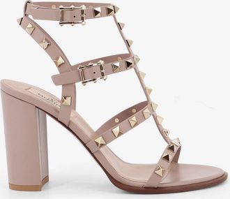 Valentino Garavani Sandali Rockstud in pelle con iconiche borchie all-over - VALENTINO GARAVANI - gender_Woman