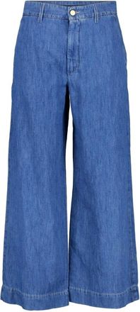 Max Mara Jeans, Dames, Blauw, 3Xs, Wide Jeans