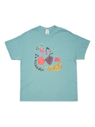 Westfall fruit-print T-shirt - Blue