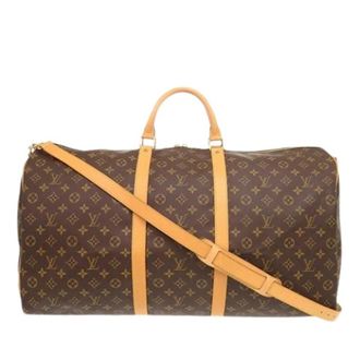 Louis Vuitton Pre-owned Weekend Bags, unisex, Brown, Size: ONE SIZE Pre-owned Keepall Bandouliere 60