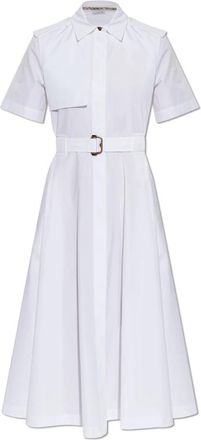 Burberry Tanya Dress - Dames - Shirt Kleedjes - Wit - XS - Katoen - Kleedjes