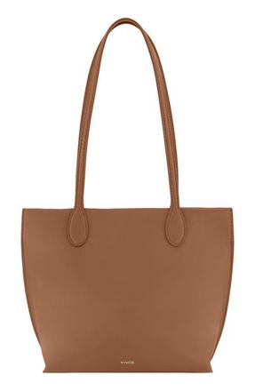 Vince Mini Athene Nappa Leather Tote in Saddle at Nordstrom