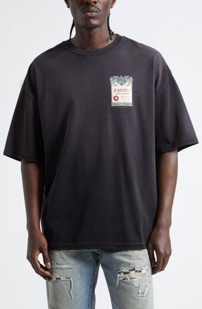 Amiri Hollywood Oversize Graphic T-Shirt in Black at Nordstrom, Size Xxx-Large