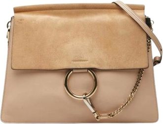Chlo&eacute; Pre-owned Shoulder bag - Dames - Pre-owned - Beige - Maat: ONE Size Leer
