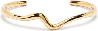 Missoma Molten wave cuff bracelet - women - 18kt Gold Plated Brass - S