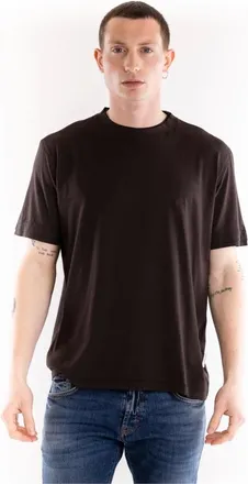 Paolo Pecora Hombre, Camisetas, Marr&oacute;n, Talla: L