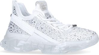 Steve Madden Womens Maxima White Sneakers Fabric - Size UK 8