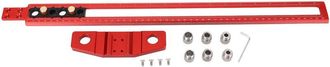 OEM Escuadra M&eacute;trica De 50 Cm Para Carpinter&iacute;a Con Broca De Posicionamiento Y 6 Adaptadores De Broca De 10 Mm