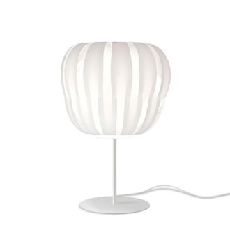 Linea Zero L&aacute;mpara De Mesa Base Y Pie Metal Blanco Cm. 19x33h