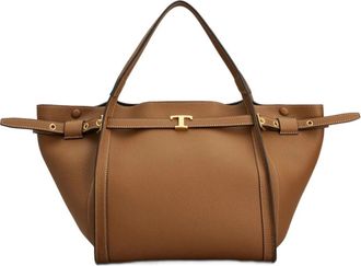 Tod's Tim Shopping Piccola - Dames - Shoppers - Bruin - ONE Size - Leer - Tassen