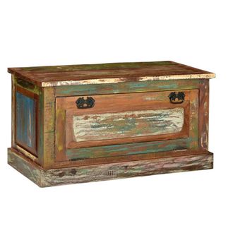 vidaXL Banco Zapatero De Madera Maciza Reciclada Vidaxl