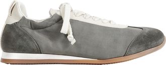 Uma Wang Canvas and Suede Sneakers