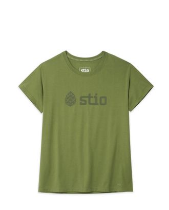 Stio | Womens Logo Tee Shirt, Size Extra Small in Terrain