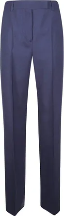 Max Mara Broeken, Dames, Blauw, XS, Rechte broek