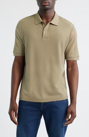 Nordstrom Pima Cotton Piqu&eacute; Polo in Olive Mermaid at Nordstrom Rack, Size Large