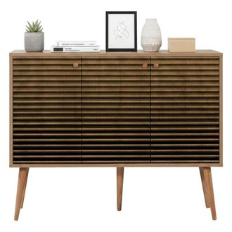 Dmora Aparador Nunki, Buf&eacute; De Sal&oacute;n, Aparador De Sal&oacute;n, Despensa De Cocina, 120x36h90 Cm, Roble, Con Embalaje Reforzado - Dmora