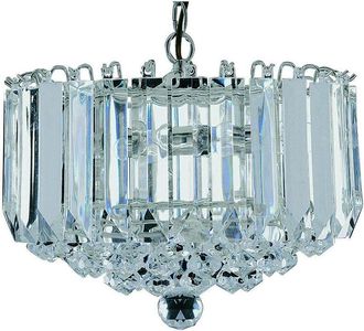 Searchlight Searchlight Sigma - 4 Light Ceiling Pendant Chrome with Crystals, E14