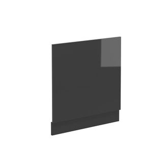 Vicco Panel Frontal R-line, Antracita Alto Brillo, 60 Cm Sin Encimera Vicco