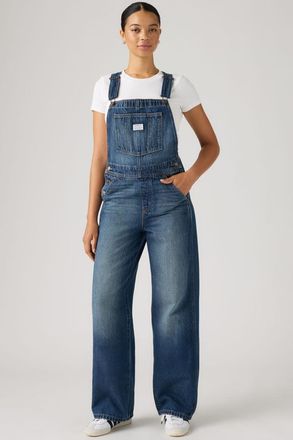Levi's Baggy Overalls - Women - 2XS - Dark Wash / Go Upstairs