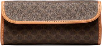 Celine Clutch in tela cerata Macadam 1999 - Marrone