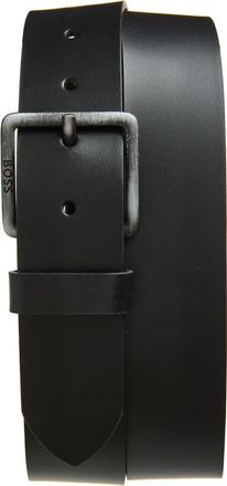 BOSS Jeeko Leather Belt in Black at Nordstrom, Size 34
