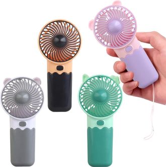 OEM Juego De 4 Mini Ventiladores, Port&aacute;tiles Y A Pilas, De Alta Velocidad, Ligeros, Ventiladores Personales Para Viajes, Playa, Camping, Para Ni&ntilde;as, Ni&ntilde;os