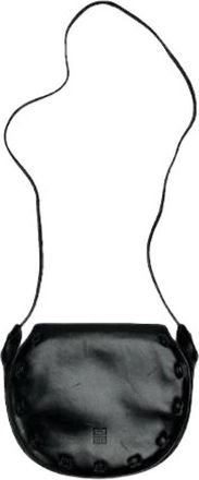 Givenchy Pre-owned Cross Body Bags, female, Black, Size: ONE SIZE Pre-owned Leather Cross Body Bag