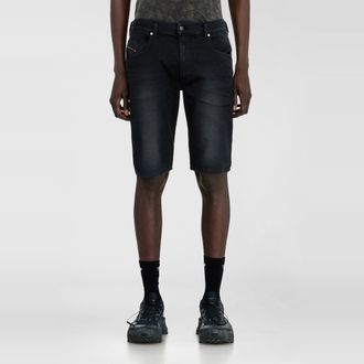 Diesel Slim shorts in coloured denim - Denim short pants - Man - Black