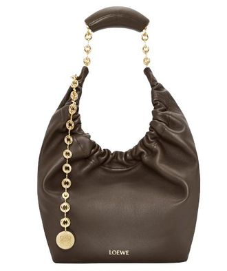 Loewe Brown Leather Small Squeeze Shoulder Bag Size S