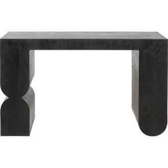 Kare Design Consola curve negro 120 x 76 cm de madera