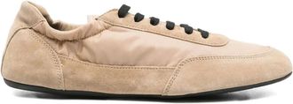 Prada Collapse sneakers met vlak - Beige
