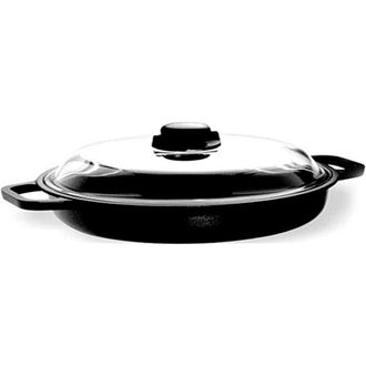 Risoli Risoli Sart&eacute;n Induction 32 Cm Con Tapa Aluminio Fundido Antiadherente Titanio 2 Asas