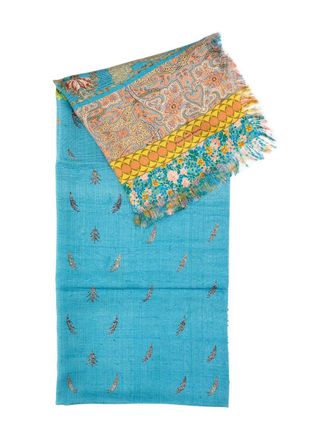 Pierre-Louis Mascia Womens Scarfs Clear Blue