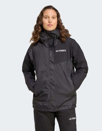 adidas adidas Performance - Terrex Multi 2L Rain.RDY - Giacca isolante nera / carbonio-Nero