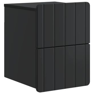vidaXL Mesita De Noche De Pared Con Caj&oacute;n Negro 33 X 34,5 X 43 Cm Vidaxl