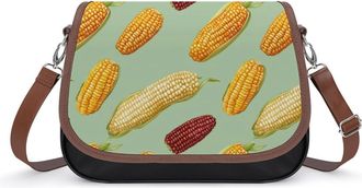 Generic Corn Cobs Small Womens Crossbody Bags Shoulder Handbag with Adjustable Strap for Travel