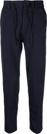 BOSS technical-jersey slim-cut trousers - men - Polyamide/Polyester/Elastane - 56 - Blue