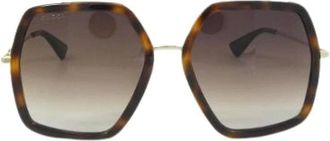 Gucci Pre-owned Accessories, male, Brown, Size: ONE SIZE Pre-owned Gg0106S Sunglasses