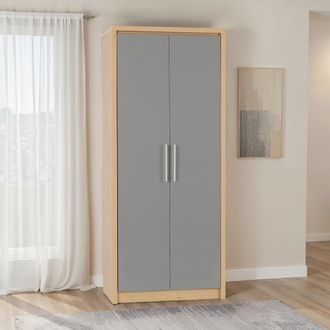 Seconique Seville 2 Door Wardrobe in Grey