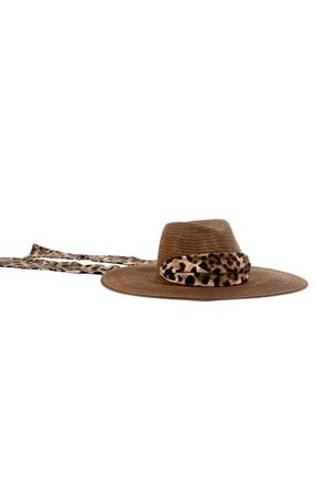Eugenia Kim Cassidy Packable Straw Fedora in Chocolate at Nordstrom