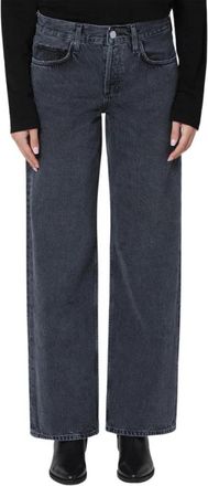 A Gold E Low Rise Loose Jeans - Dames - Regular Fit Jeans - Grijs - W27 - Katoen - Jeans